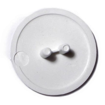 MIDWEST FASTENER Screw Cap, 30 mm Dia, White, Plastic 10 PK 74663